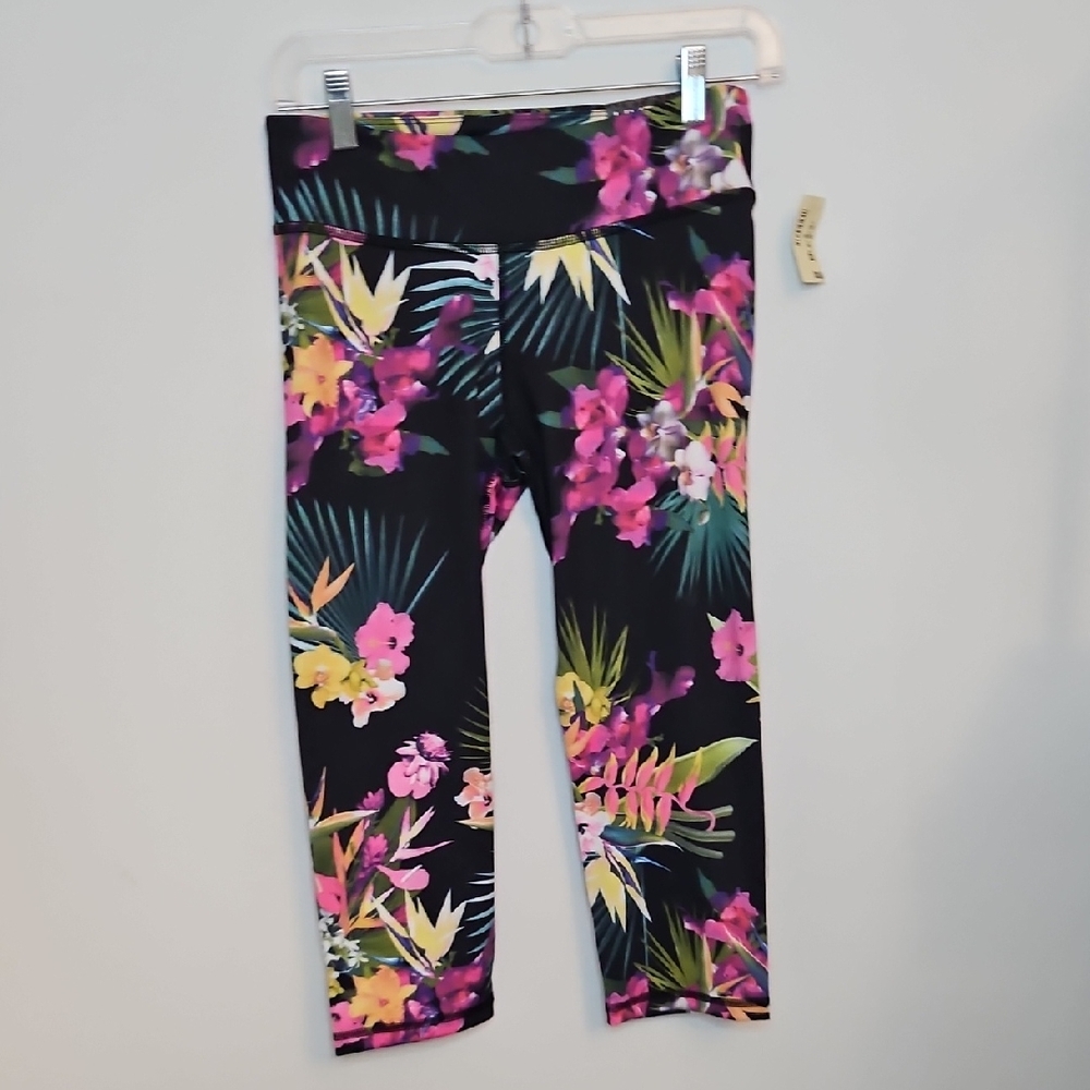 Live Love Dream Tropical Bloom Capri Leggings